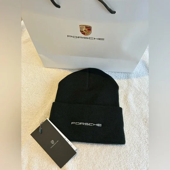 PORSCHE DESIGN Black Beanie Hat - Picture 1 of 1